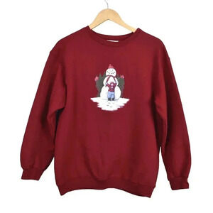 Northern Reflections Holiday Christmas Sweater Sweatshirt Winter  Snowman Small